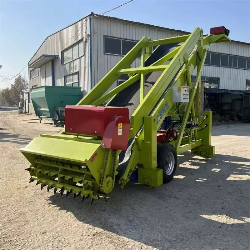 Crushed Straw Silage Loader High Efficiency Corn Wheat Machine Silage Unloading System Pit Unloader For Cattle And Sheep Feed