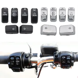Motorcycle Accessory Handlebar Control Switch Housing Cap Button Cover For Harley Sportster XL 883 1200 Dyna Softail Fat Bob CVO