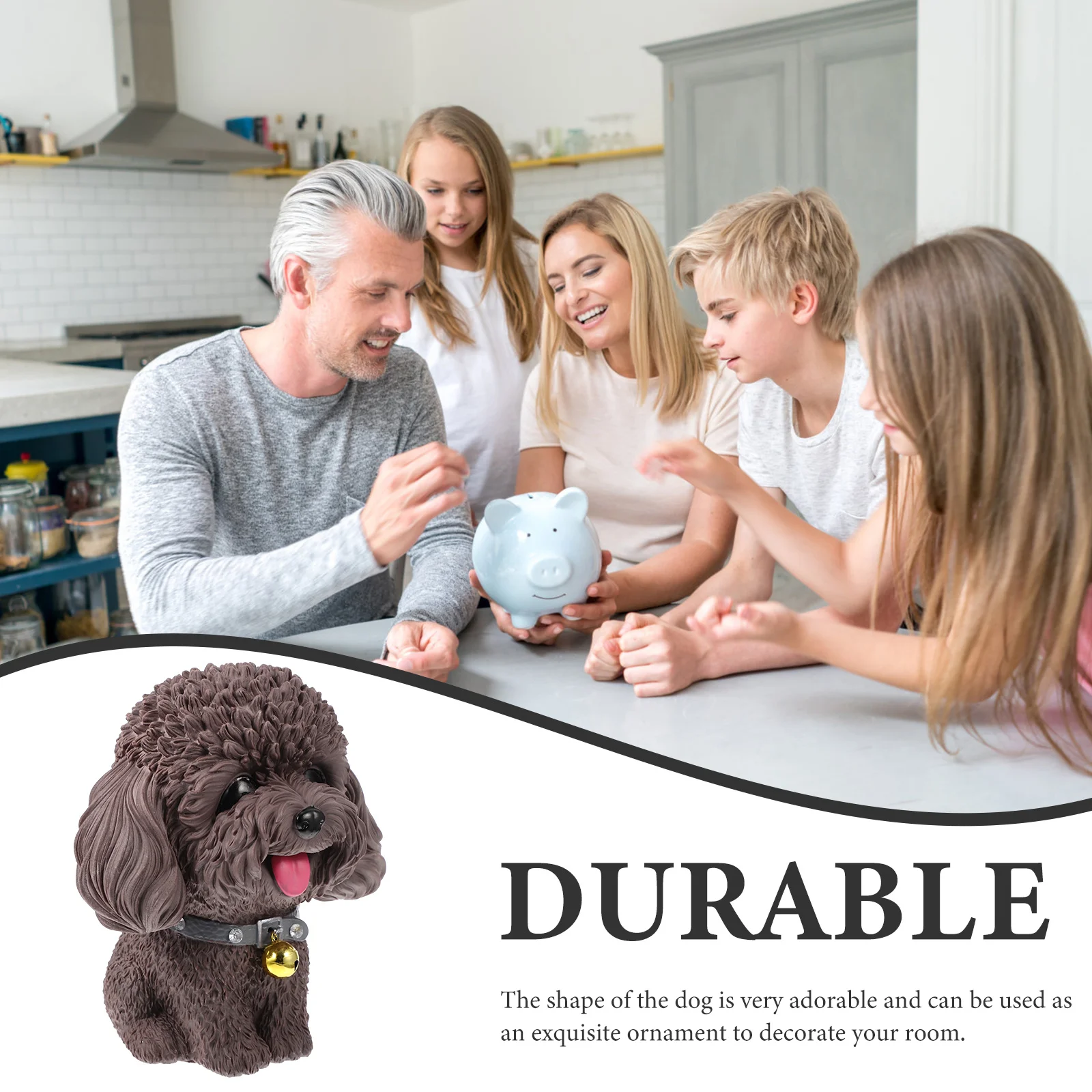 Vinyl Cartoon Hond Spaarpot Grote Capaciteit Onbreekbare Muntbank voor Kinderen Puppy Spaarpot Mooi Desktop Ornament