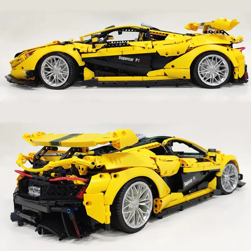 الكلاسيكية JIESTAR 91101 سوبر سباق P1 نموذج مركبة بنة 1:8 تجميع الطوب التقنية الاطفال لتقوم بها بنفسك لعبة هدايا عيد الميلاد الصبي