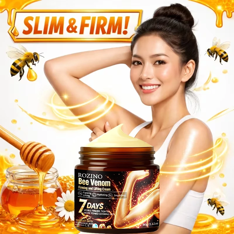1 Stück/2 Stück/3 Stück Bienenvenom Straffende und Lifting-Pflegecreme zur Hautfeuchtigkeitsversorgung, Wirksam innerhalb einer Woche, spendet tiefgehend Feuchtigkeit und nährt die Haut, Geeignet für die Anwendung vor und nach dem Fitness- und Lauftraining an Armen, Bauch, Oberschenkeln und Gesäß, Verbessert die Hautelastizität, verbessert das Erscheinungsbild, Unisex – Detail 5