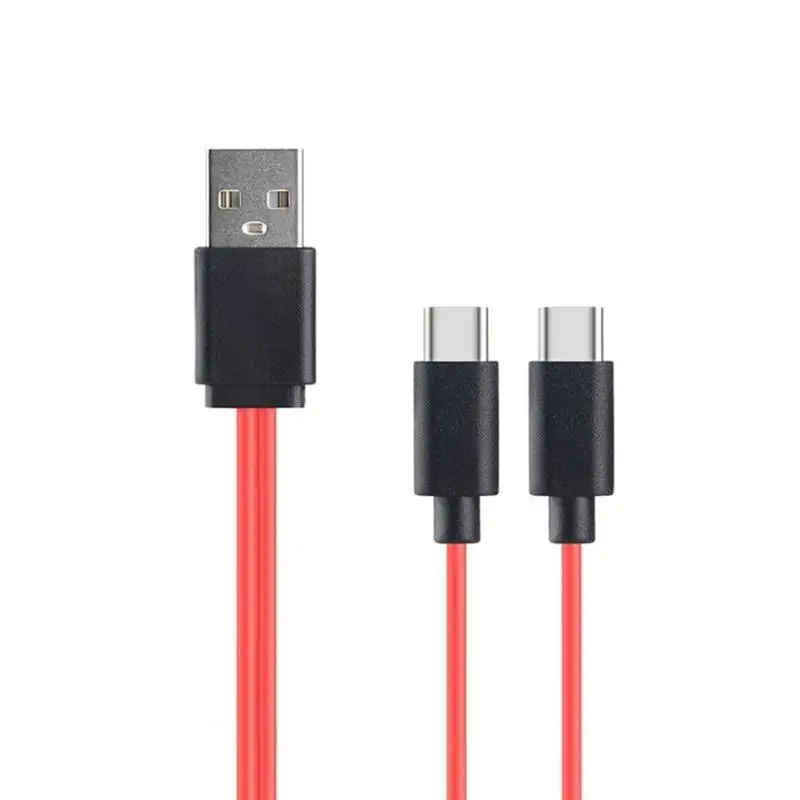 Type-C Cable Faster Charging USB to Dual USB C Charger Cord Wire Two Devices Splitter Charge Cable Only for Charge