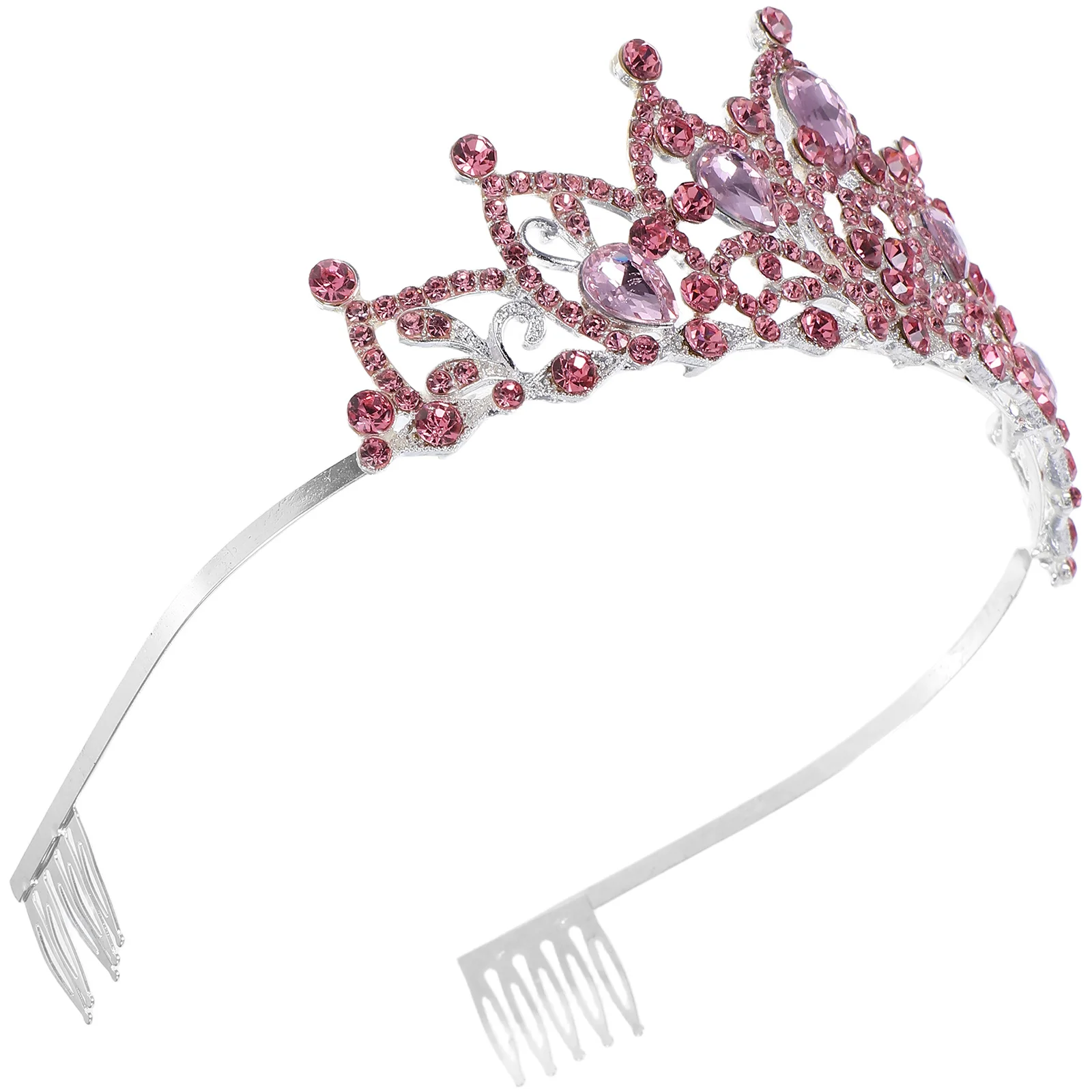 

Elegant Vintage Baroque Crown Rhinestone Headband Wedding Party Accessories Women Girls Photo Prop Jeweled Headbands for Women