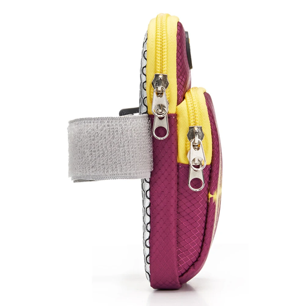 Outdoor Sports Phone Arm Wristband Portable Long Style Sports Running Armband for Men Women Fitness Supplies Purple