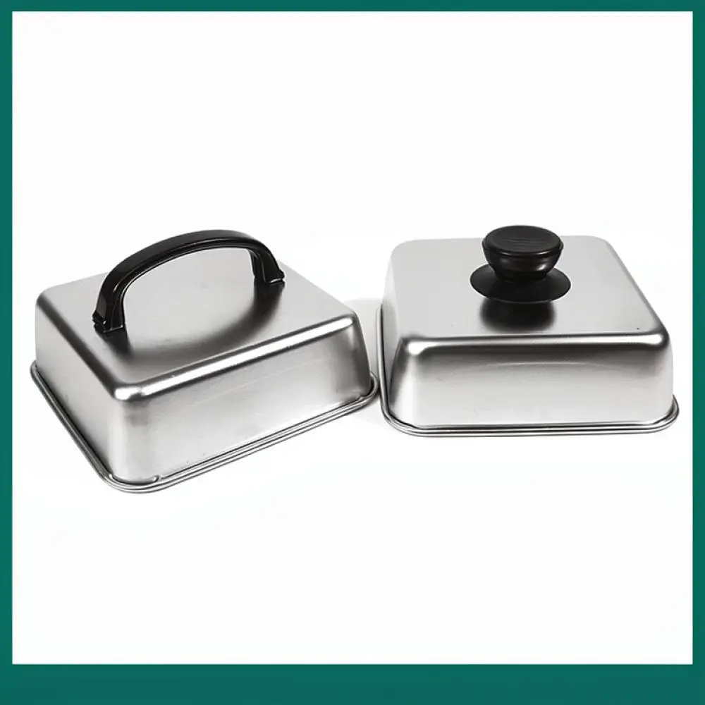 Heat Concentrating Square Basting Cover 304 Stainless Steel Melting Dome For Steak Burger Griddle Kitchen Lid