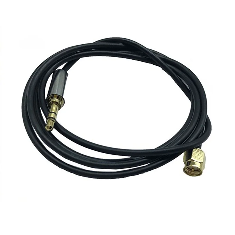 A45U SMA Male To 3.5MM Audio Headphone Plug Adapter Cable RG174 Cable SMA Plug Extension Cables, 1M