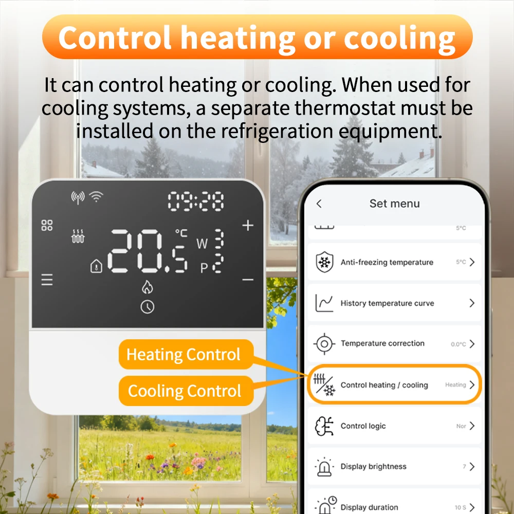Thermostat intelligent Tuya Op - Smart Thermostat Boiler Opentherm avis et prix
