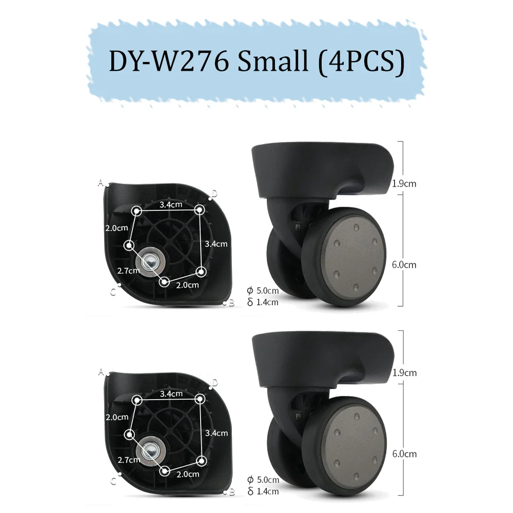 For MI 90 luggage wheel accessories to replace travel box special universal wheel pull rod box roller pulley maintenance