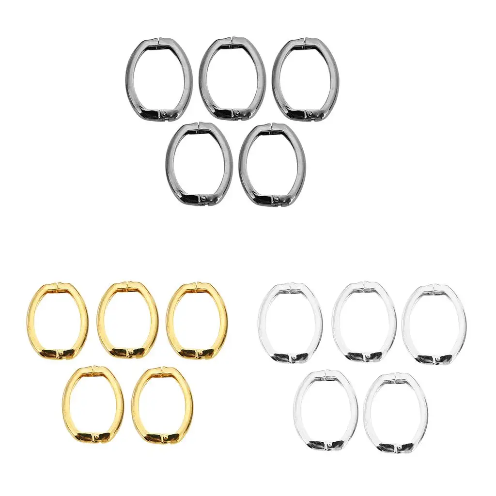 Snap Clip Trigger Spring Keyring Bag Charm Clip Metal Accessories for Backpacking Fishing Camping