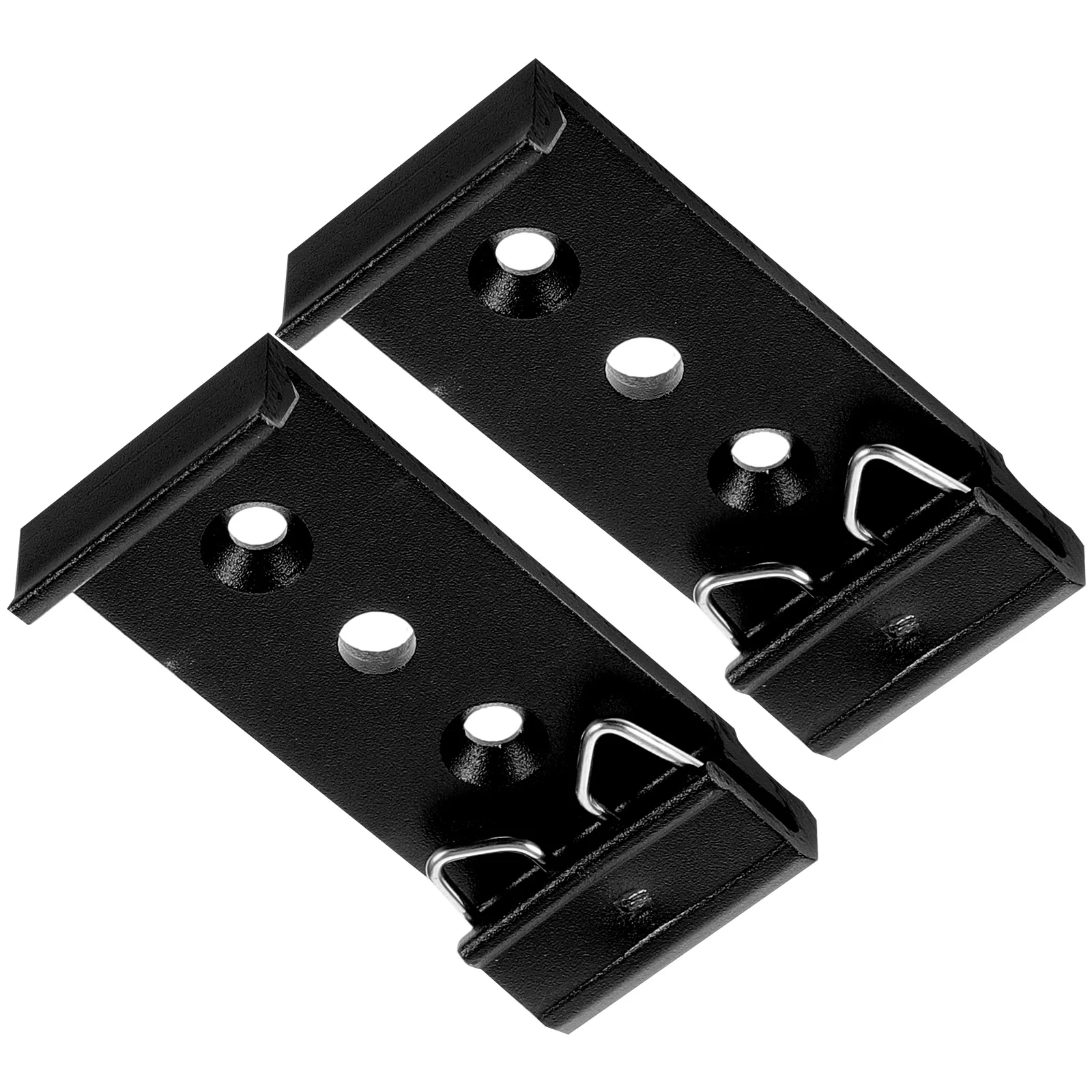 

2pcs Drawer Slide Buckles 20mm Hole Distance Black 20 Wide Butterfly Spring Aluminum Mounting Brackets For Cabinet niture