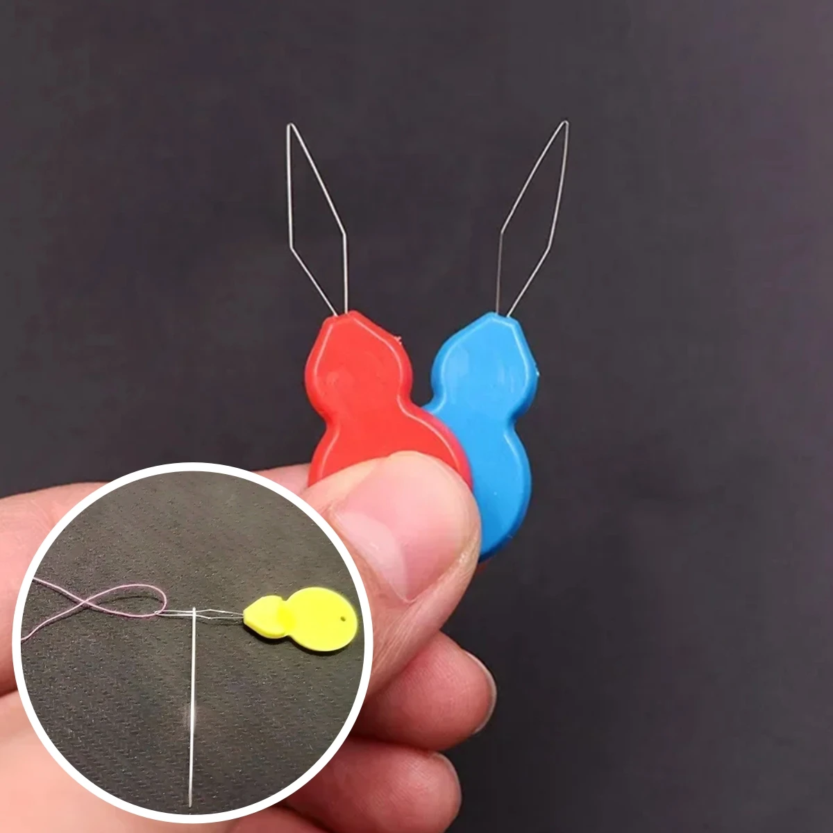 

15 шт., нитевдеватель, инструмент для вставки стежков, иглы в форме тыквы из медной и металлической проволоки для шитья ручной работы, разные цвета