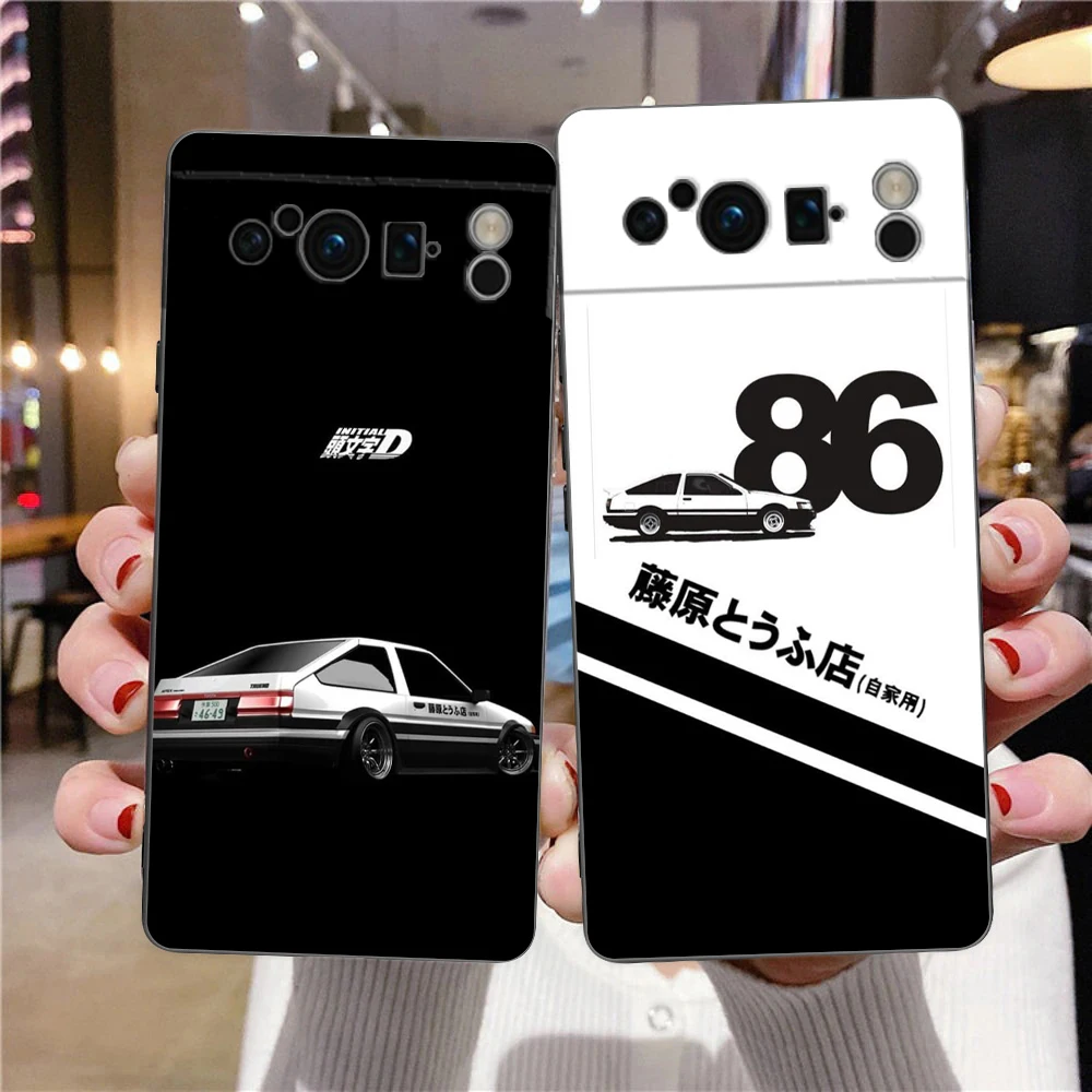 Initial D AE86 Phone Case Cover for Google Pixel 8 7 6 7A 6A Pro 5G Shockproof Silicone Soft 8 Pro 5G Shell Fundas Coque Capas