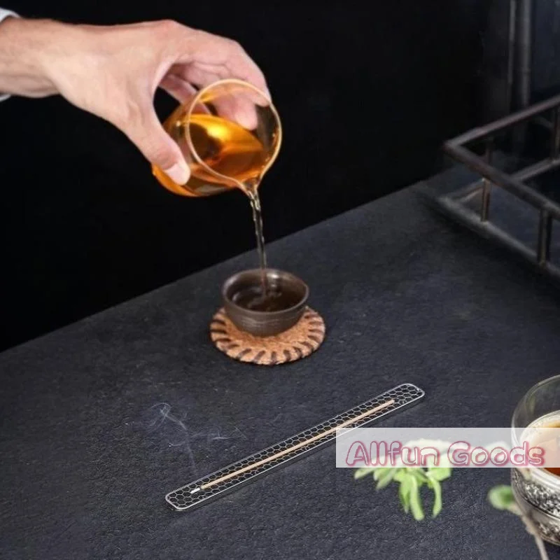 [T5]Metal Incense Mesh Stand Heat Resistant Burner Pad Easy to Clean Non-stick for Yoga Studio Aromatherapy Supply