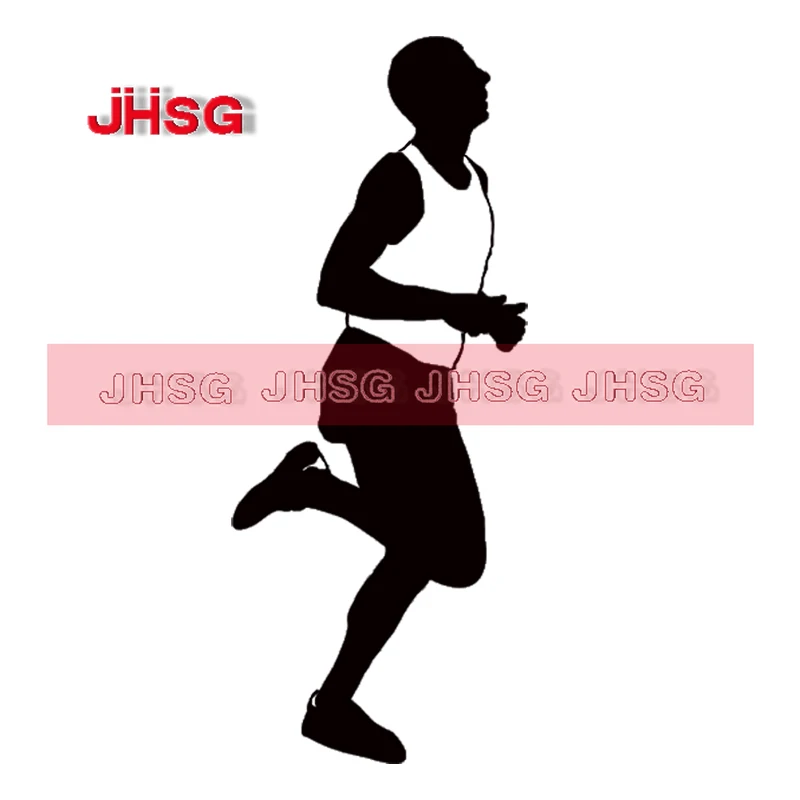 JHSG Car Stickers Marathon Men Runner Stickers Car Motorcycle Helmet Decoration Stickers Can Be Customized