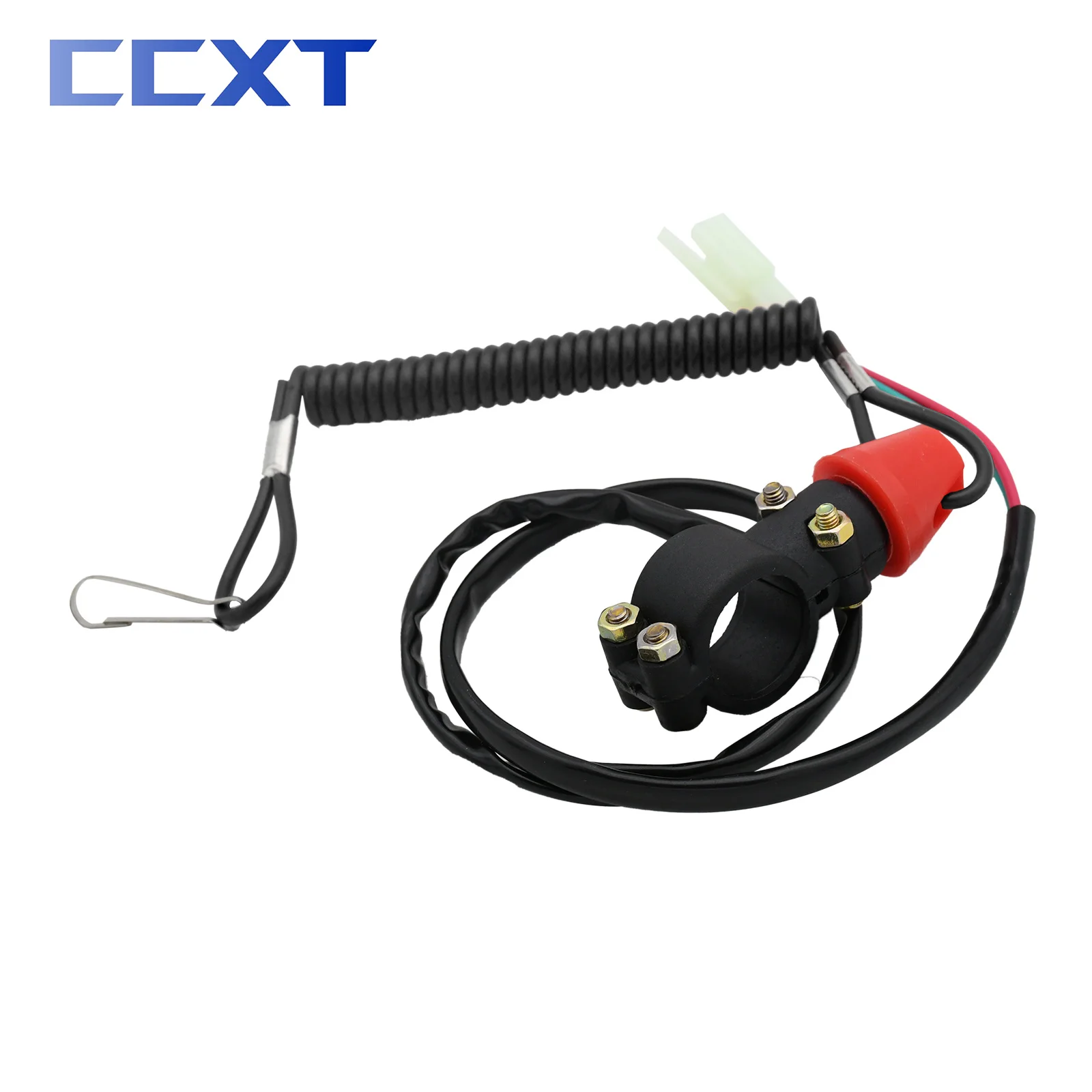 Motorcycle Kill Stop Switch & Safety Tether Cord For 22mm Handlebar Scooter ATV Quad Honda Yamaha Kawasaki Suzuki KTM Universal