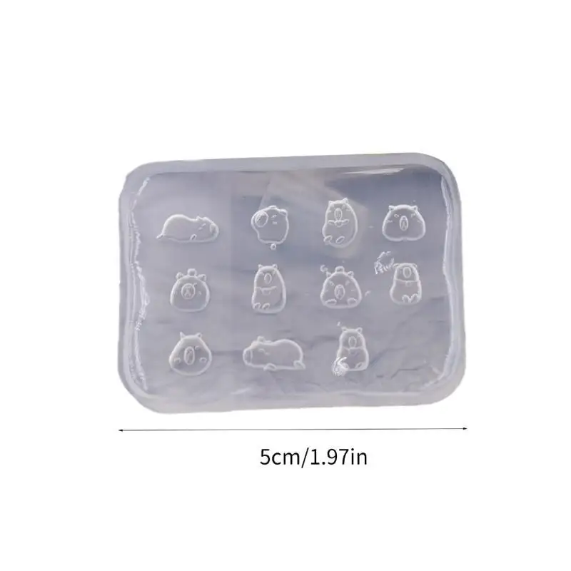 J78F البسكويت الصغيرة قالب الكعكة دمية مصغرة المعجنات كعكة الخبز قالب DIYs الطين الغذاء اللعب قالب من السيليكون لعشاق DIY