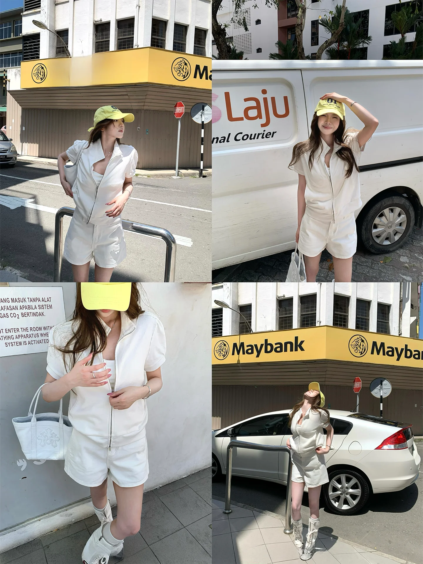 

Летний повседневный вязаный свитшот Cooky Capri с коротким рукавом на молнии, свободный крой, удобный, белый, подчеркивающий женскую моду