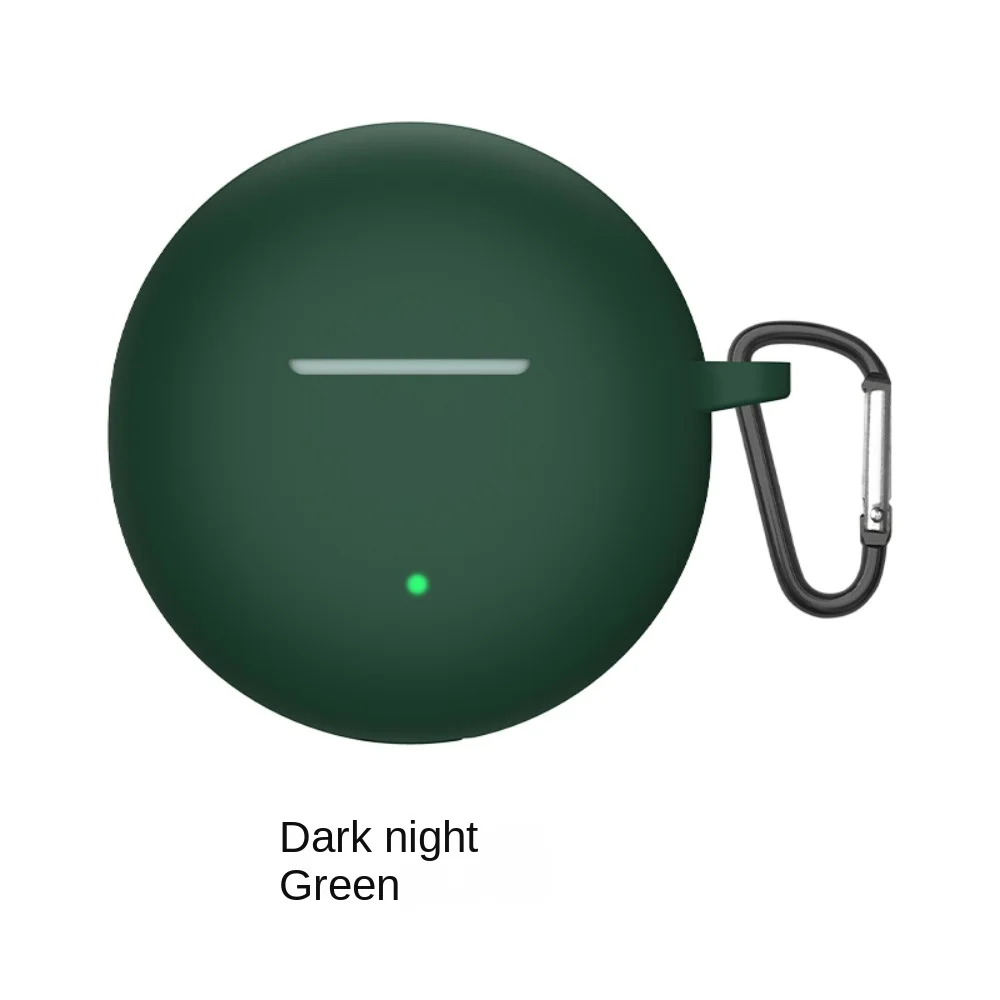 New Soft Earphone Case Silicone with Hook Protector Cover Dustproof Shockproof Protective Sleeve for IQOO TWS Air2/VIVO TWS AIR2