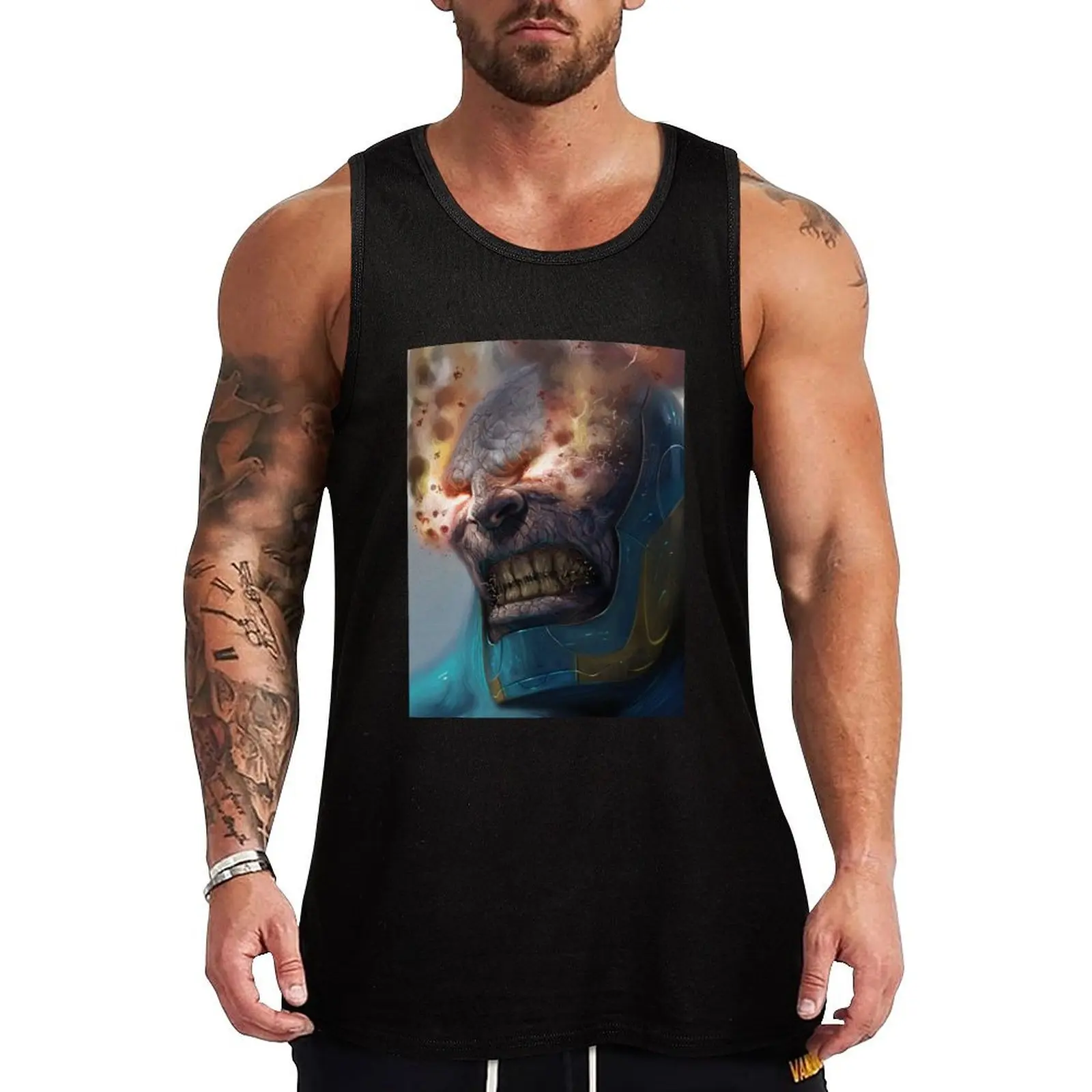 DARKSEID Tank Top Japanese t-shirt Men's t-shirts