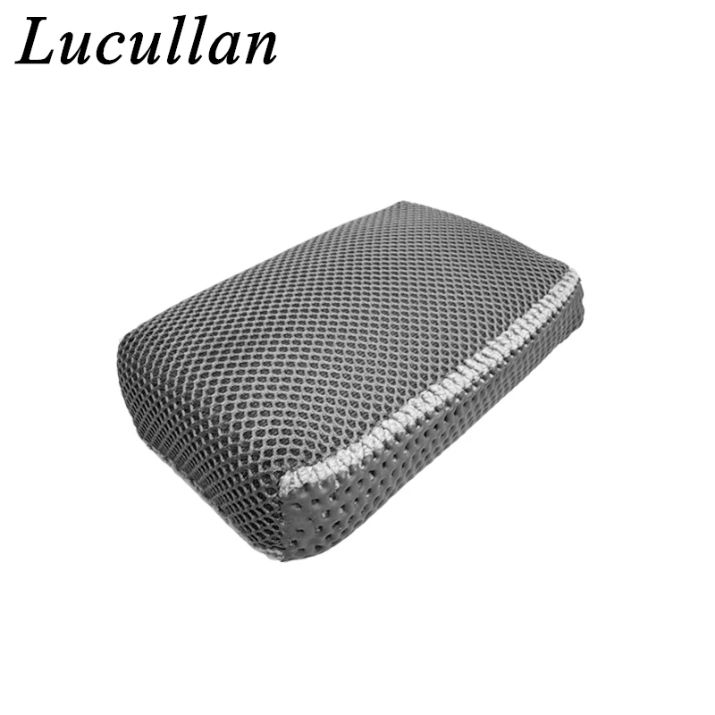 Lucullan-fregador de arcilla de diseño de doble cara, esponja alternativa para fregar, trabajo de arcilla y vidrio de limpieza profunda