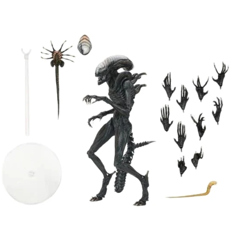 9 Inches Neca Alien Romulus Scorched Xenomorph Facehugger Accessory Set Action Figure Joint Movable Garage Kit Model Toys Gift