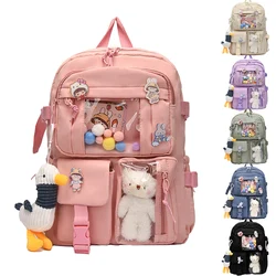 Fashion Women Travel Bag Laptop Backpack Bags High Capacity Multi Pockets Backpack Casual Book Bag