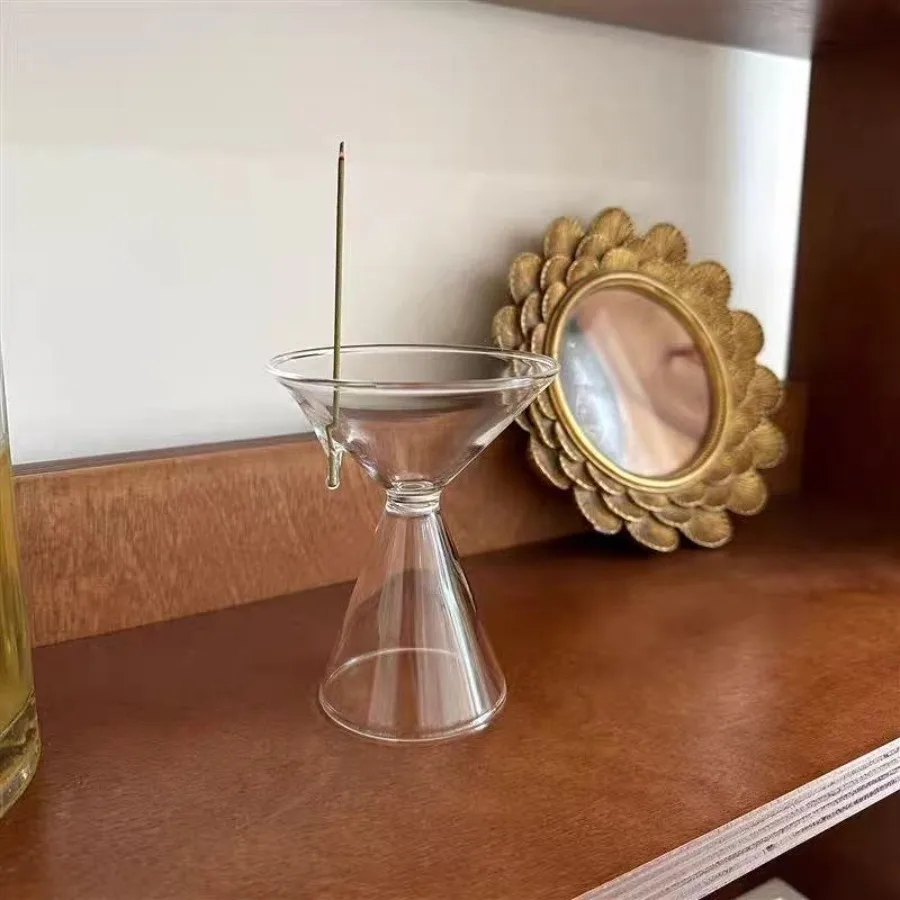 Soporte de incienso de cristal Zen, quemador minimalista de estilo japonés para meditación, Yoga, decoración del hogar, aromater
