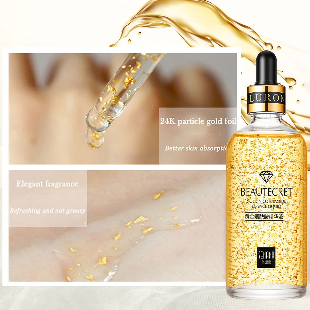 Huidverzorging Set 24K Gold Niacinamide Gezicht Serum Anti Aging Huid Producten Verwijderen Donkere Kringen Collageen Oogcrème Huidverzorging kit