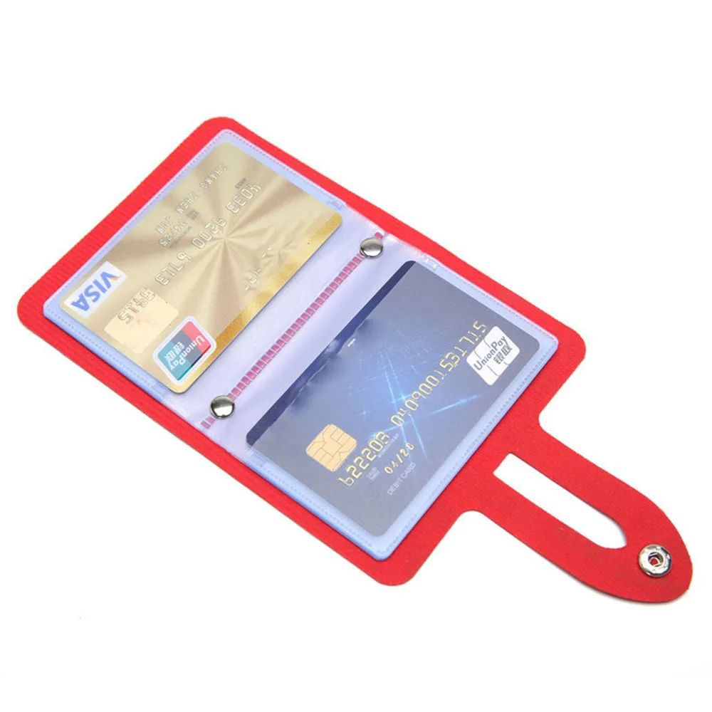 Porta carte di credito in pelle a 24 slot donna uomo Business Bank carte di credito borse Organizer Hasp portafoglio per carte d'identità Unisex tinta unita