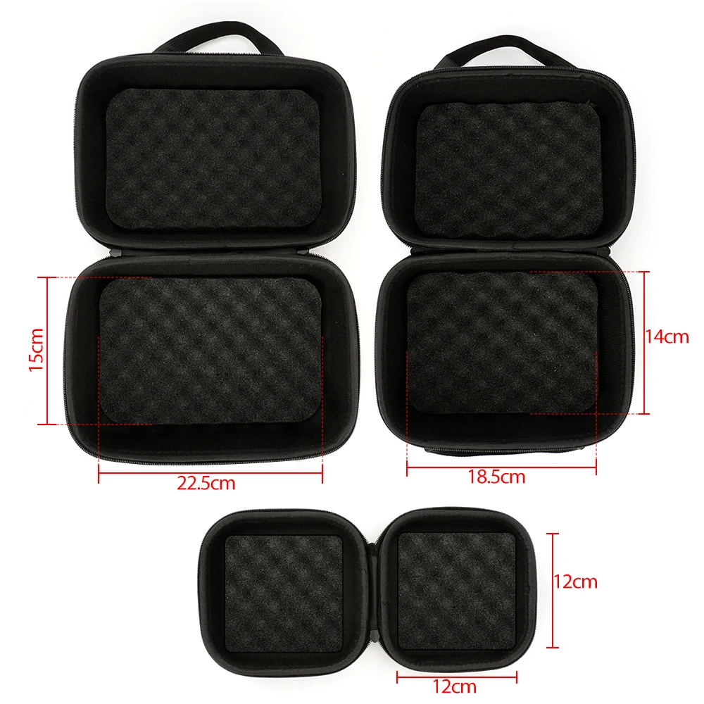Hirisi S/M/L Spinning Fishing Bag EVA Shockproof Waterproof Case Cover Holds 1-2 Fishing Reels Storage Case Fishing Accessory view 4