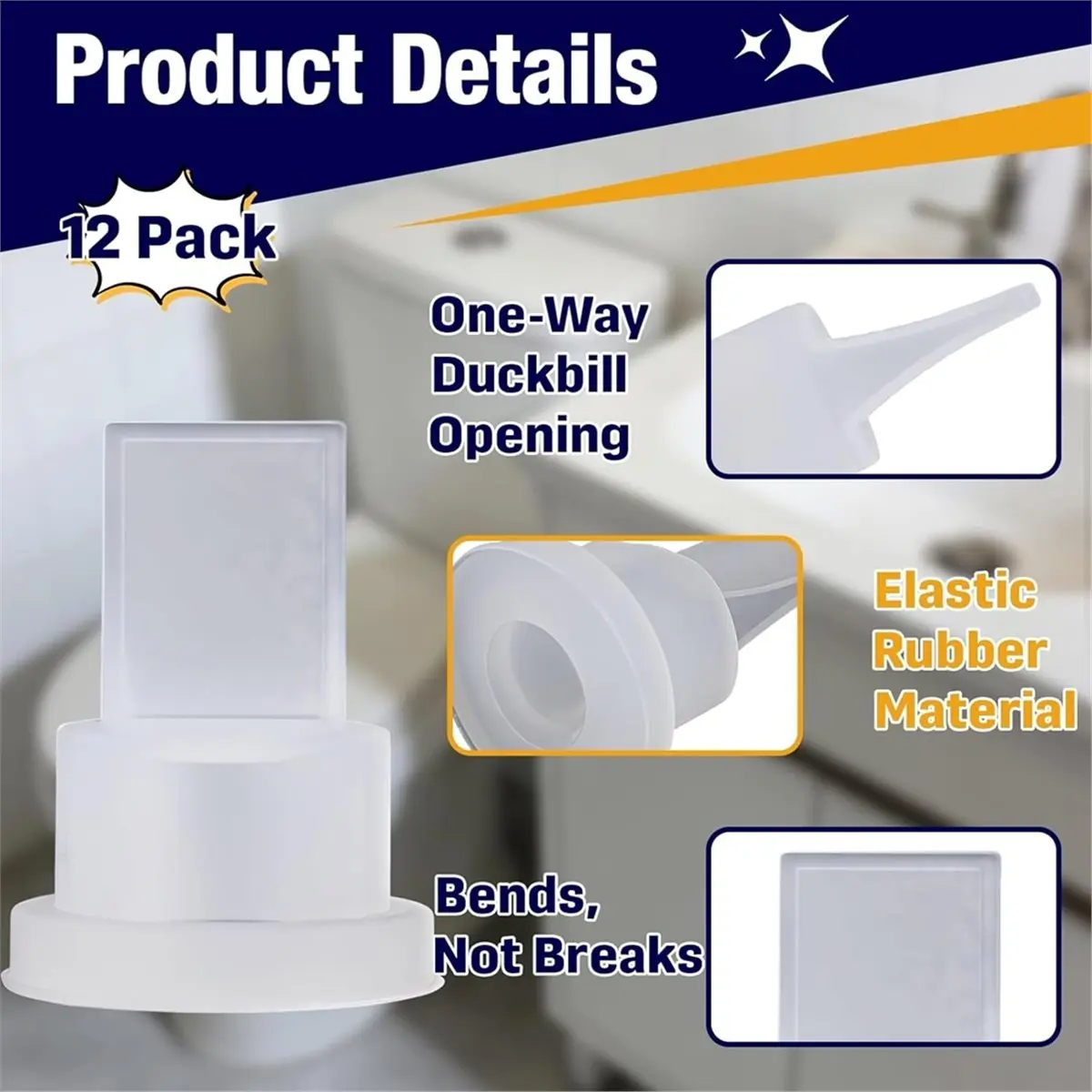 Best sales 2026 12Pack B-108288 Valve Replacement for 503 / / 504 Series Flush Valve,Air Inducer Toilet Check Valve