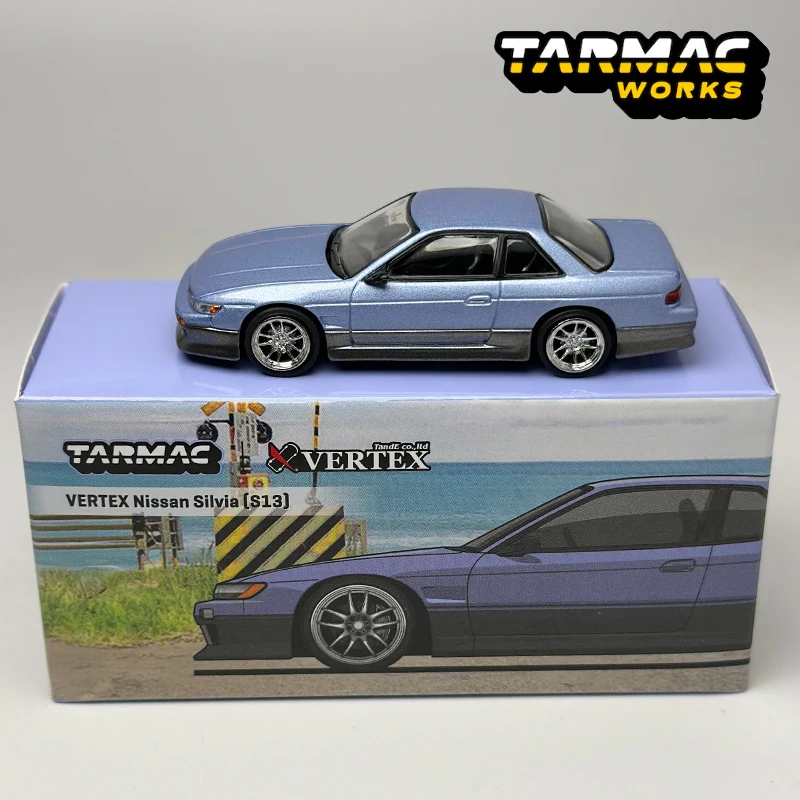 TW 1:64 ターマックワークス VERTEX 日産 シルビア S13 ブルー/グレー