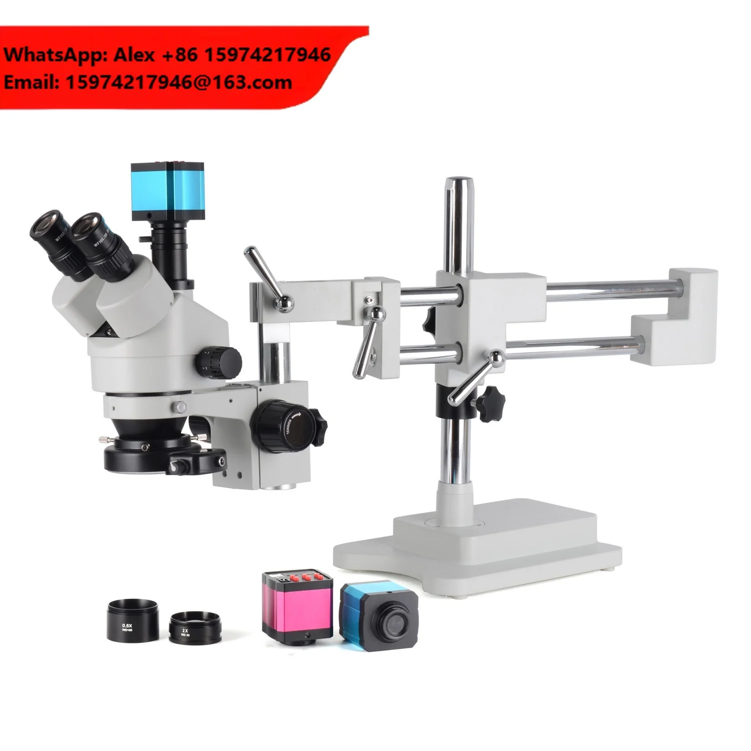 3.5X-90X Trinocular 14MP Full HD 1080P 30FPS HDMI-compatible Industry Digital Microscope Camera Mobile Phone Repair Microscope
