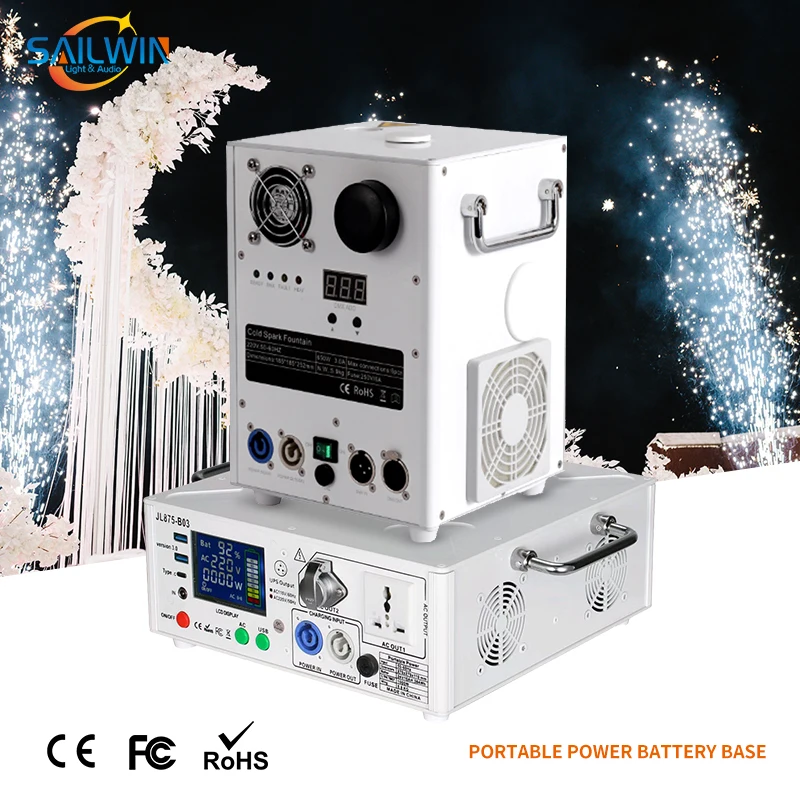 1000W Portable Rechargeable Ups Battery Power Bank Pack For Cold Sparkler Machine Stage Special Fountain Spark Machine