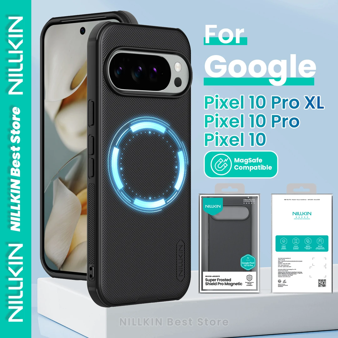 

Nillkin для Google Pixel 10 Pro XL/Pixel 10 Pro/Pixel 10 Super Frosted Shield Pro Магнитный чехол Magsafe Charging TPU + ПК Hard