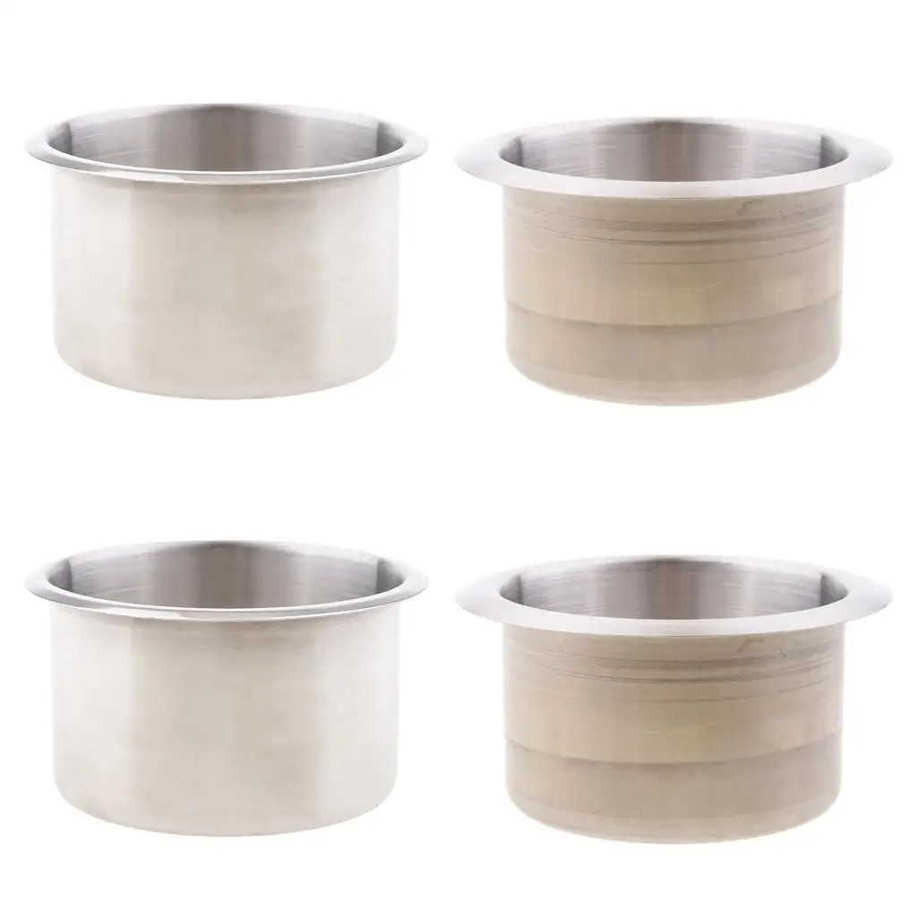 Stainless Steel Cup Holder Recessed Drink Support Universal Car Accessories for RV Camper Boat Trailer