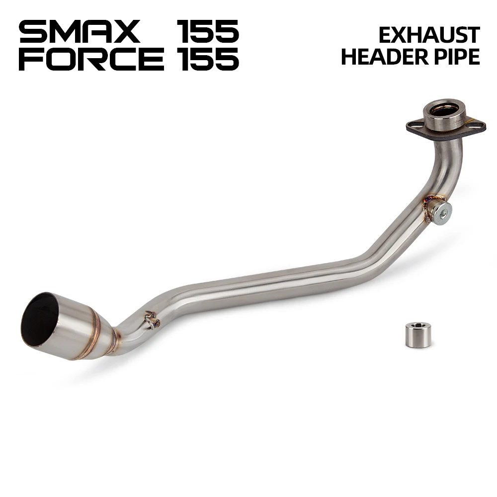 

Motorcycle Exhaust Muffler Connect Stainless Header Pipe Escape Scooter Front Link Tube 51mm For Yamaha Smax155 force 155