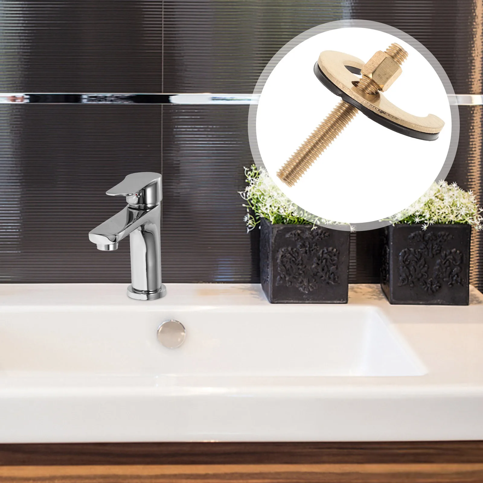 

1Set Kitchen Faucet Fixing Mounting Tool Antiloosing Fastener for Sink Tap Installation Faucet Installation Tool