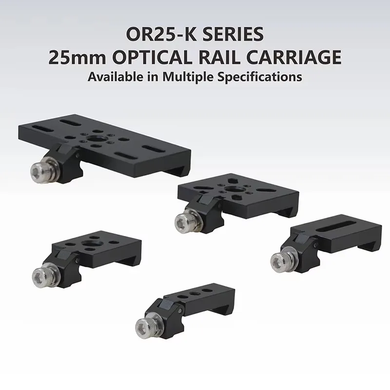 OR25-K Series 25mm Optical Rail Carriage Featuring Various Specification Options