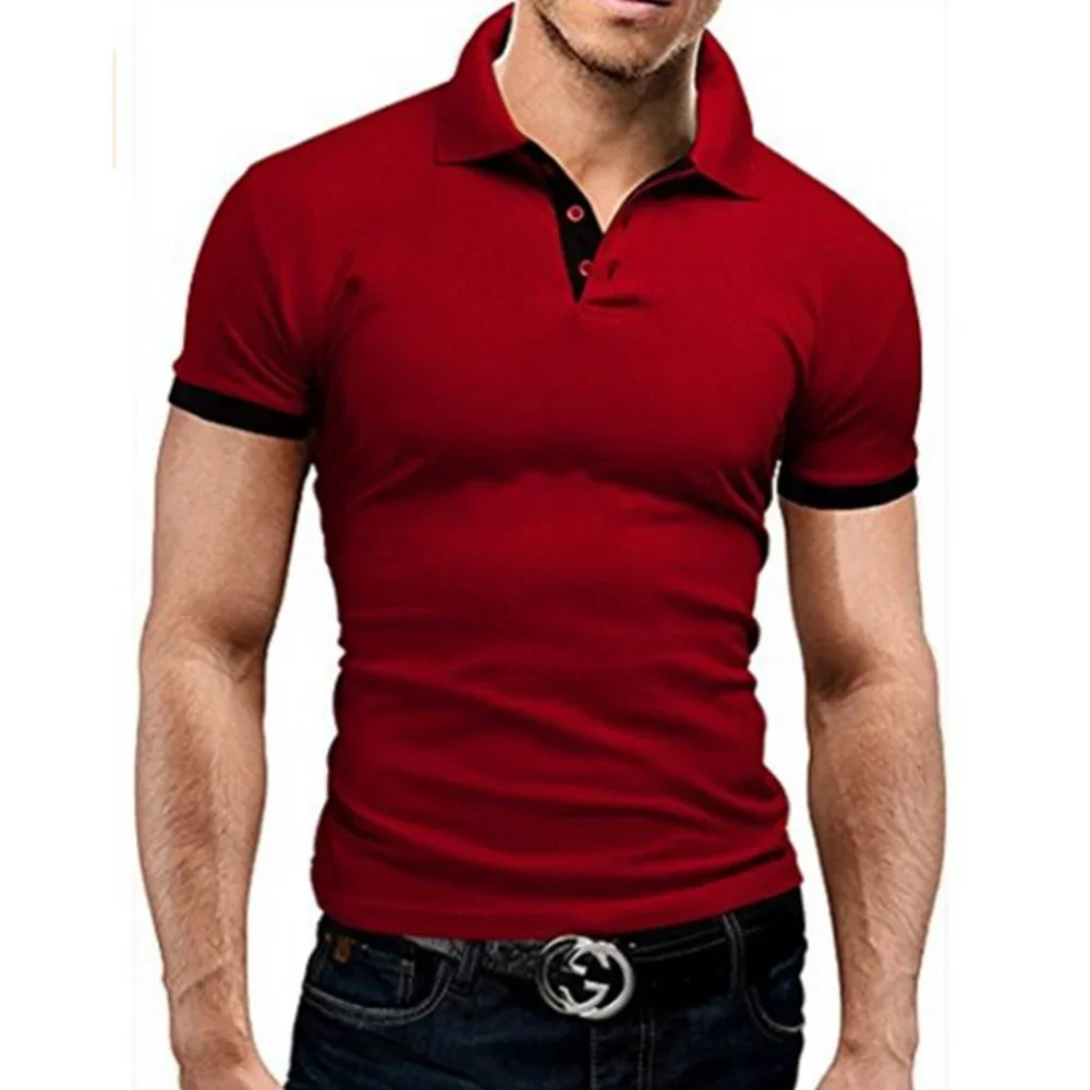 Covrlge Men's Polo Shirt Summer Stritching Luxury Business Tee Brand Polo MTP129