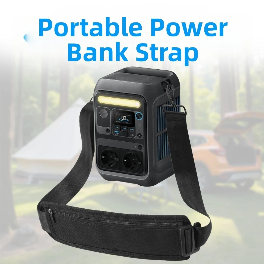 

Регулируемый нейлоновый плечевой ремень для AnkerSOLIX C300 Power Box с дышащей сеткой, удобной подкладкой и металлической пряжкой
