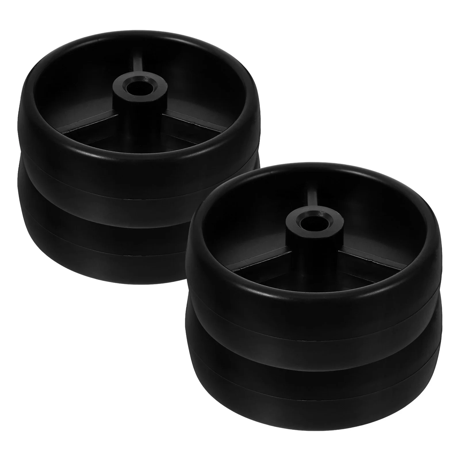 4 Pcs Industrial Casters Rolling Wheels for Furniture Attachable Plastic Carts Replacement Legs Suitcase Heavy Duty