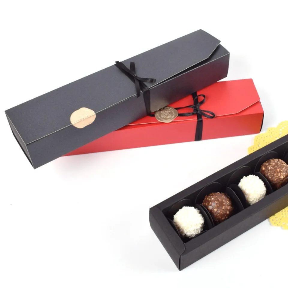 10/20/30PCS Rechteckiges Perlglanzpapier Rot Valentinstag Schokoladenpapier Box Großhandel Lange Streifen Falten Süßigkeiten Geschenkpapier – Detail 9