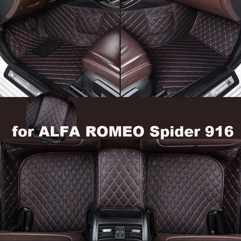 Autohome Car Floor Mats For ALFA ROMEO Spider 916 2002 Year Upgraded Version Foot Coche Accessories Carpetscustomized