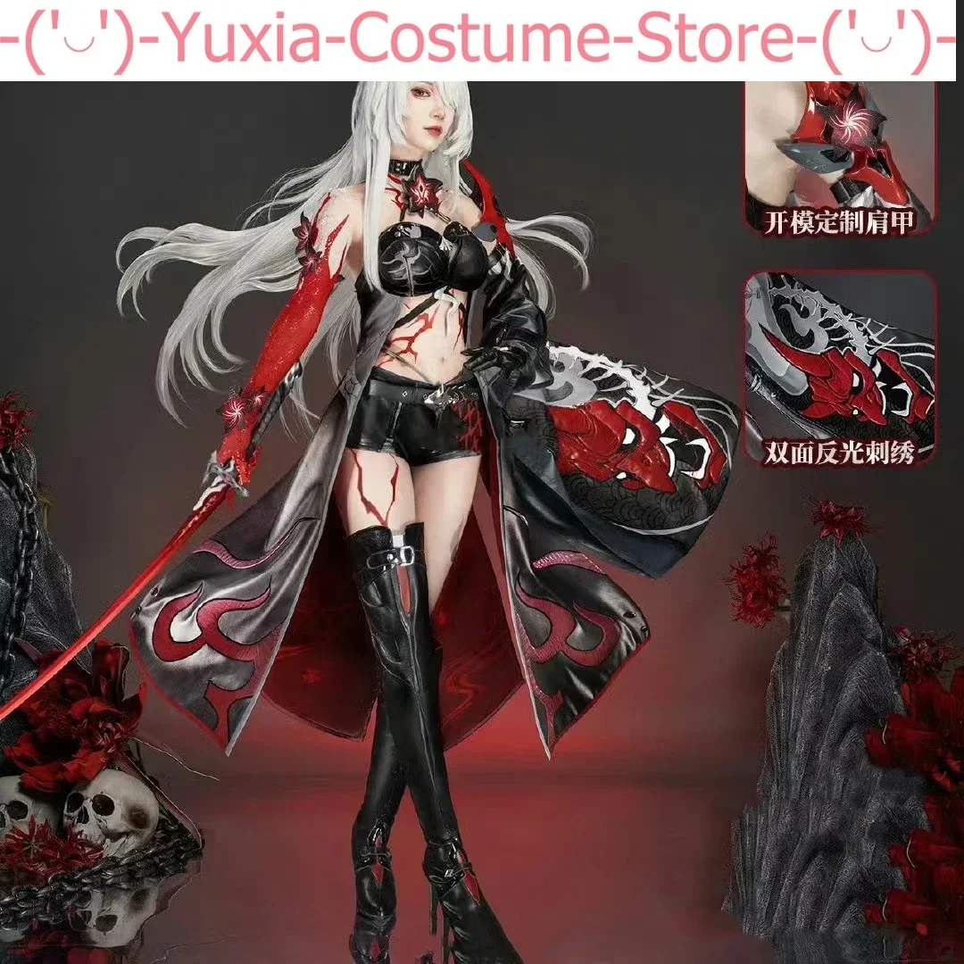 Honkai: Star Rail Acheron Fade Skin Game Suit Gorgeous Uniform Cosplay Costume Halloween Party Role Play Outfit Women