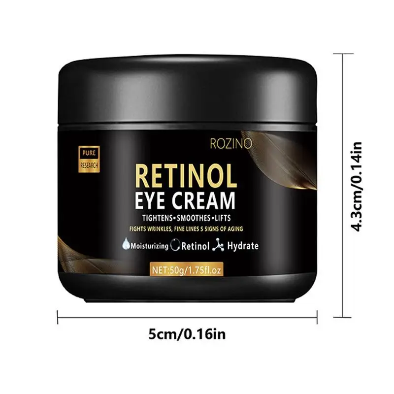 Crema de ojos hidratante para ojeras para hombres, crema de Retinol para bolsas, 1,75 flOz