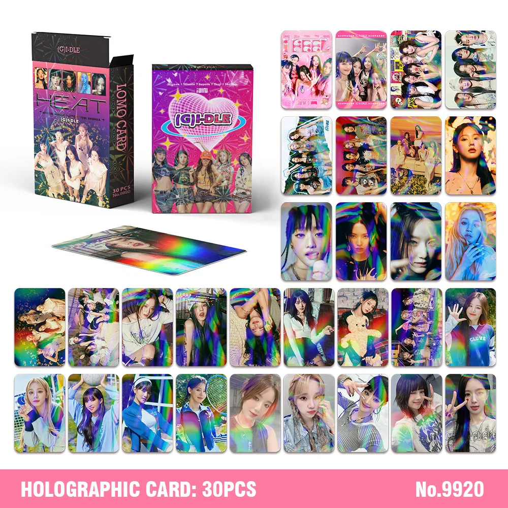 

30Pcs/Set KPOP (G)I-DLE Lomo Card Photocard Double Sided HD Printed Album Photo Card YUQI SHUHUA Fans Collection Postcard Gift