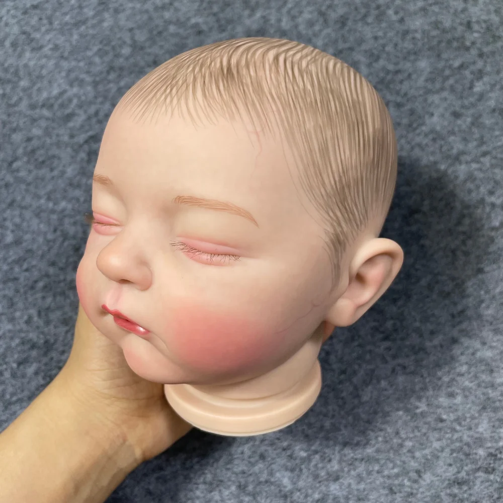 19Inch Reborn Doll Kit Jamie Sleeping Baby Already Painted 3D Painting Details Veins Unassembled Dll Parts with Cloth Body