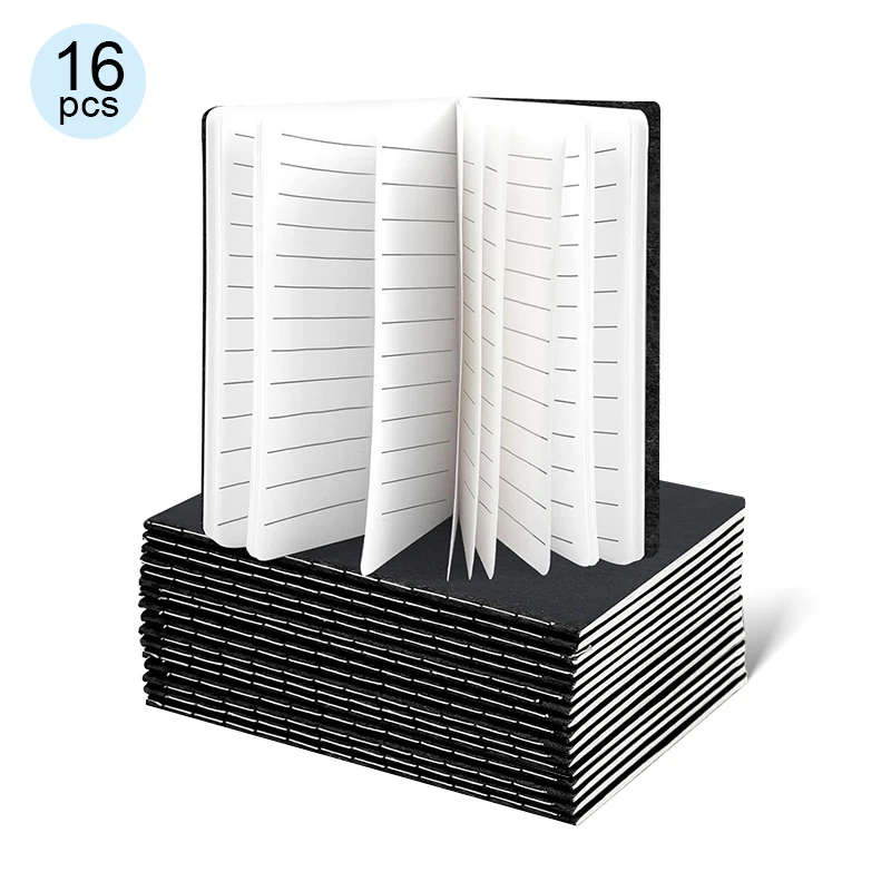 24 STKS Kraft Notebooks, 3.5x5in Pocket Notebooks Blanco Papier Kleine Pocket Journal Blocnotes voor School Office Home Reizen Geschenken