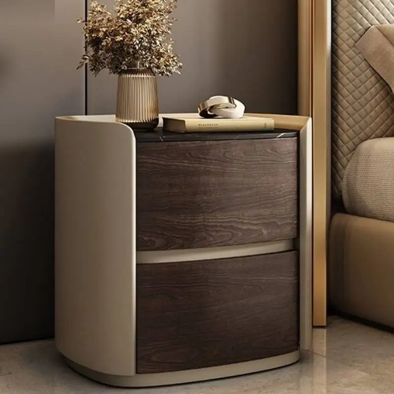 

Brown Storage Nightstands Rustic Design Designer Vintage Bedroom Nightstands Living Room Unique Mesitas De Noche Furniture Home